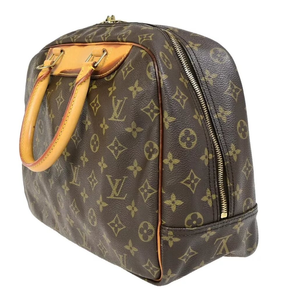 AUTHENTICITY GUARANTEED LOUIS VUITTON LV Logo Deauville Hand Bag Monogram - Picture 4 of 14